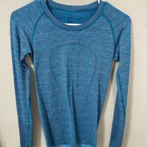 blue lulu long sleeve  swiftly tech size 2